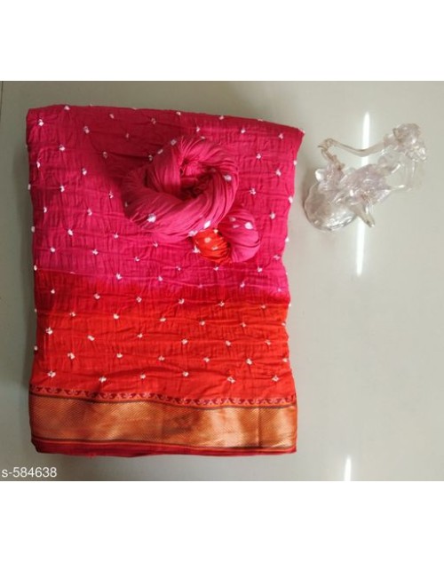 Lootkabazaar Charvi Alluring Cotton Bandhani Printed Sarees (LCACBPS006)